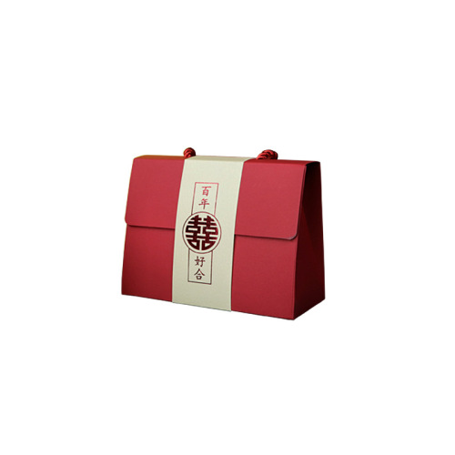 Wedding wedding Chinese style 2024 wedding candy box creative Chinese sugar bag handbag souvenir paper empty box