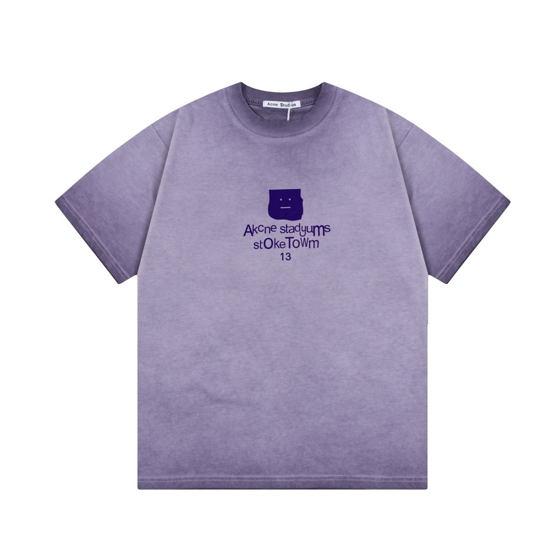 在庫あり、数秒で発送 25 新しいスタイル ACne1996 オールド ハイウェイト ピュア コットン 半袖 T シャツ、男性と女性用、同じスタイルのカップル T シャツ|undefined