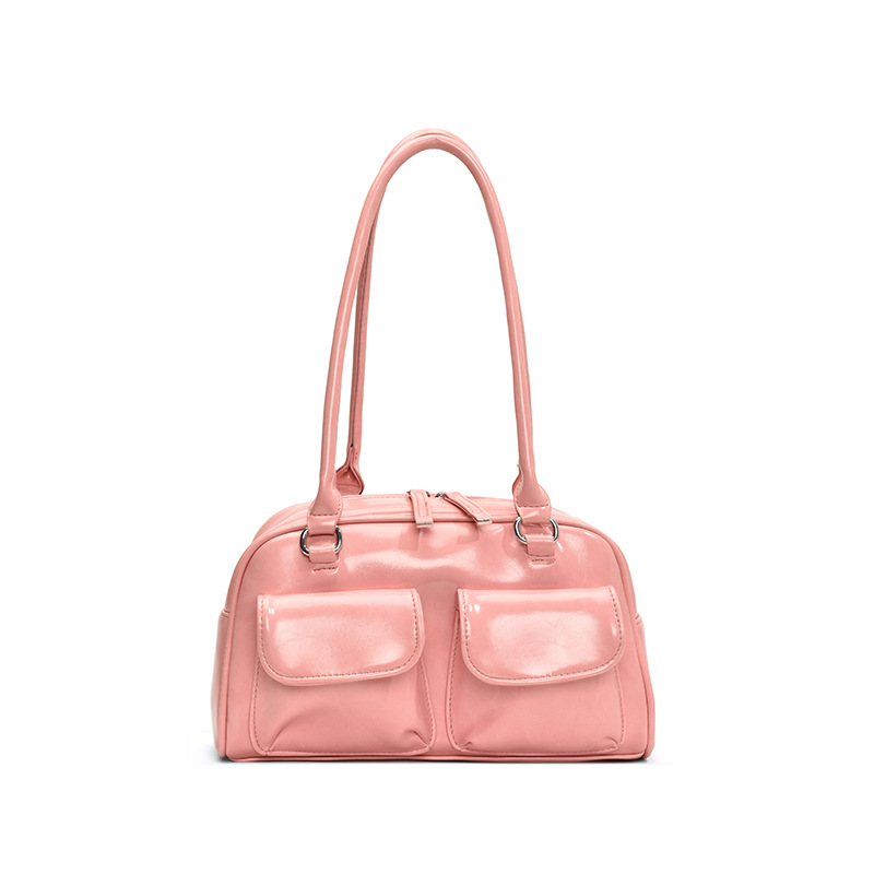 Niche Underarm Bag For Women 2024 New Retro Large Capacity Handbag Shoulder Bag High-End Commuter Bowling Bag - Thumbnail 7