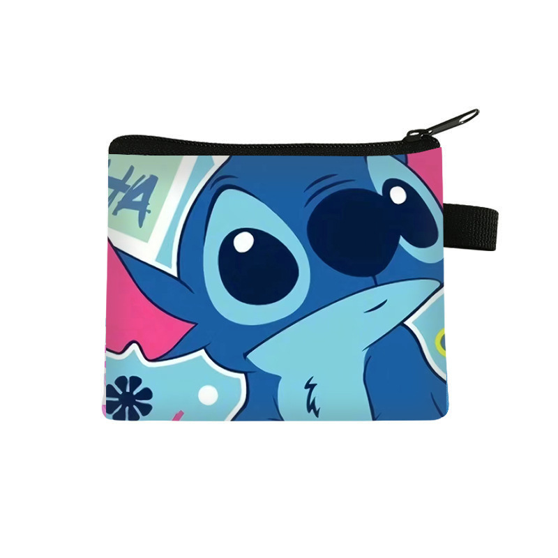 Nuevo patrón de bolso de cambio para niños bolso de tarjetas portátiles bolso de monedas bolso de almacenamiento de llaves de poliéster bolso de mano se puede distribuir