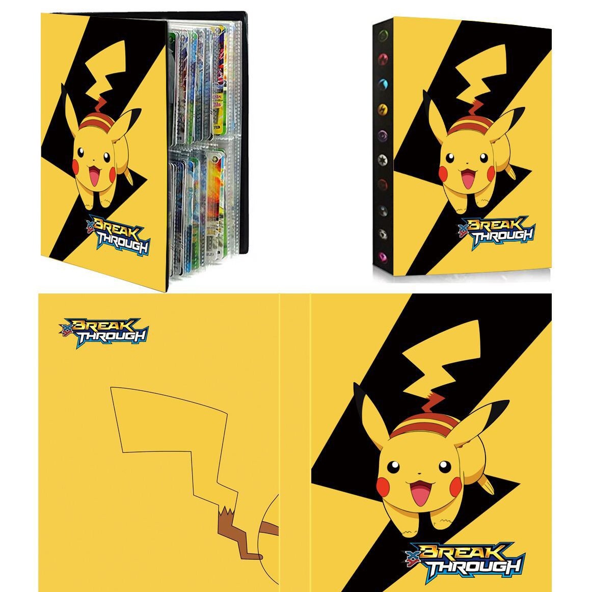 Tarjeta de bebé mágica libro de colección de tarjetas libro de bolsillo monstruo mascota elfo pikachu pack 240 tarjetas se pueden enviar en nombre