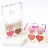 Четырехцветные румяна, мелкая и естественная пудра, низкая насыщенность, псевдо-без макияжа, румяна, универсальный крем, бархатный матовый макияж.