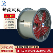 工程管道风机送风机低噪散热地下车库工业通风机消防排烟轴流风机