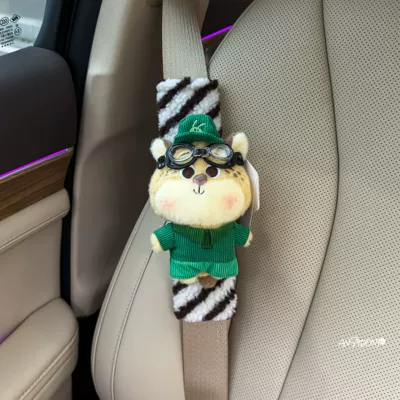 Sürətlər qutusu və əl tormozu başlıqları Interior Decoration - shoulder-pads-striped-swim-goggles-officially-licensed-cute-leopard-officer-single