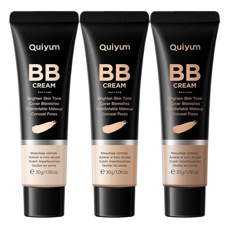 Трансграничный temu версия QUIYUM BB крем 30 г (шланг) увлажняющий маскирующий без макияжа Косметика для кожи