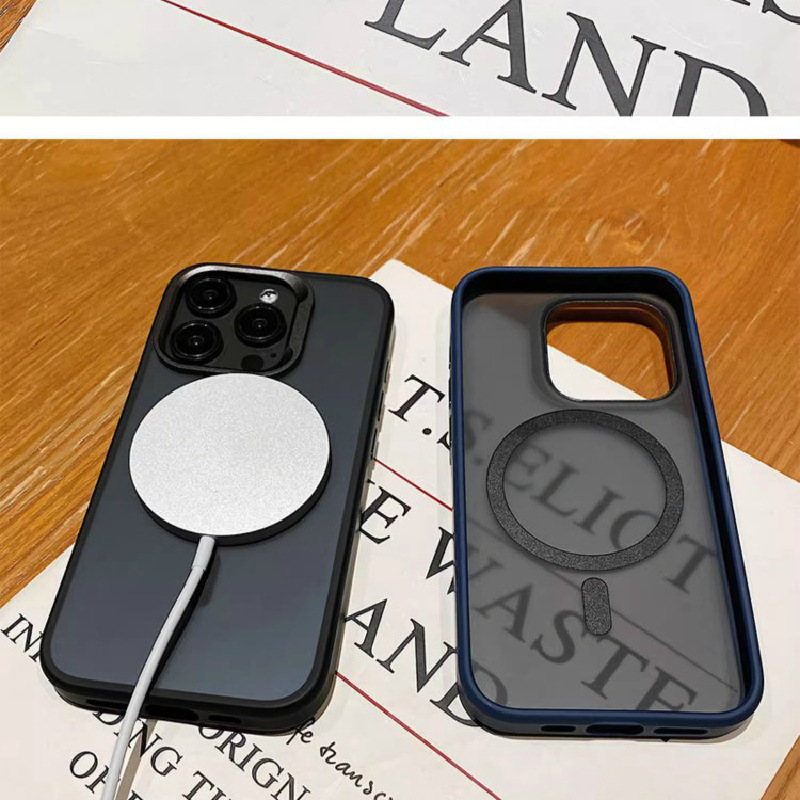 Ốp lưng từ tính nhám cho iPhone 15 Pro Max, thiết kế công sở đơn giản, bảo vệ toàn diện — [Màu đen★Khung hợp kim nhôm từ tính mờ], Màu xám★Khung hợp kim nhôm từ tính mờ], 【Màu tím sẫm★Khung hợp kim nhôm từ tính mờ], 【Màu Xanh hoàng gia★Khung hợp kim nhôm từ tính mờ] chi tiết 8