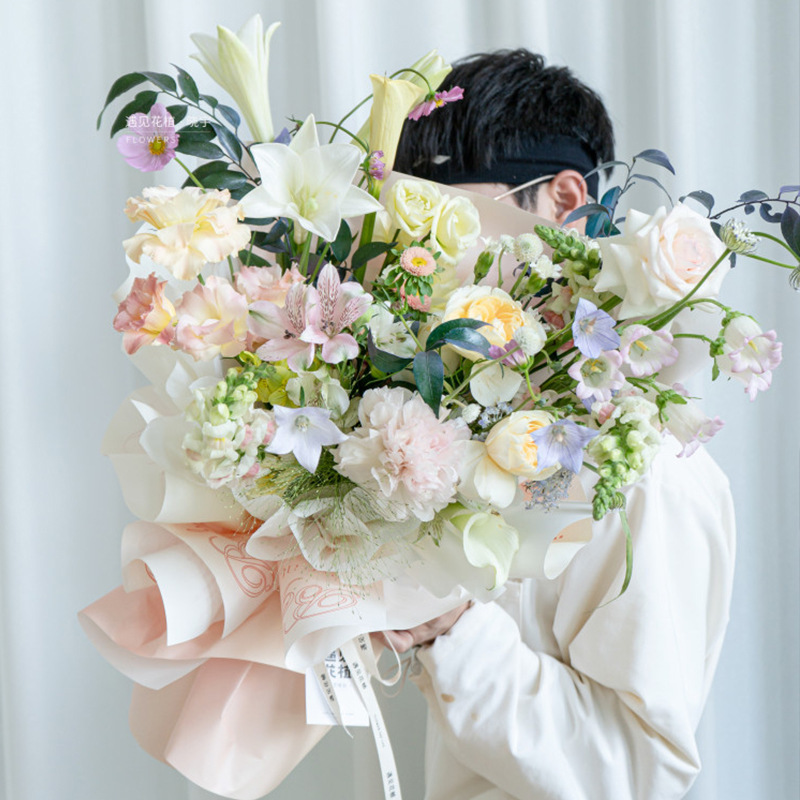 Flower Party Factory Wholesale Cross-Border Nuevo paquete de flores de papel de flor flor de papel de embalaje florista de regalo de papel de embalaje