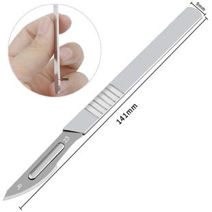 10Pcs Carbon Steel Surgical Scalpel Blades Handle # 11/ # 23