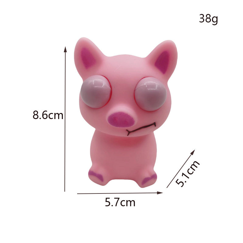 Nuevo y peculiar juguete de ojos abiertos, ojos entrecerrados, descompresión de dibujos animados, descompresión y descompresión