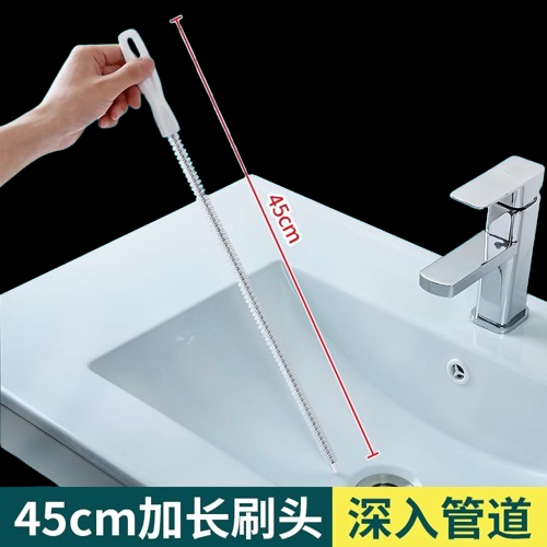 Drague de alcantarillado artefacto inodoro de cocina tubería bloqueada draga universal garra de primavera drenaje de suelo limpio pelo