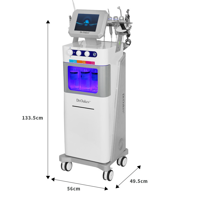 Instrumento integral de manejo de la piel de burbujas calientes V3 Detección facial Limpieza profunda, eliminación de puntos negros, instrumento de belleza de inyección de oxígeno