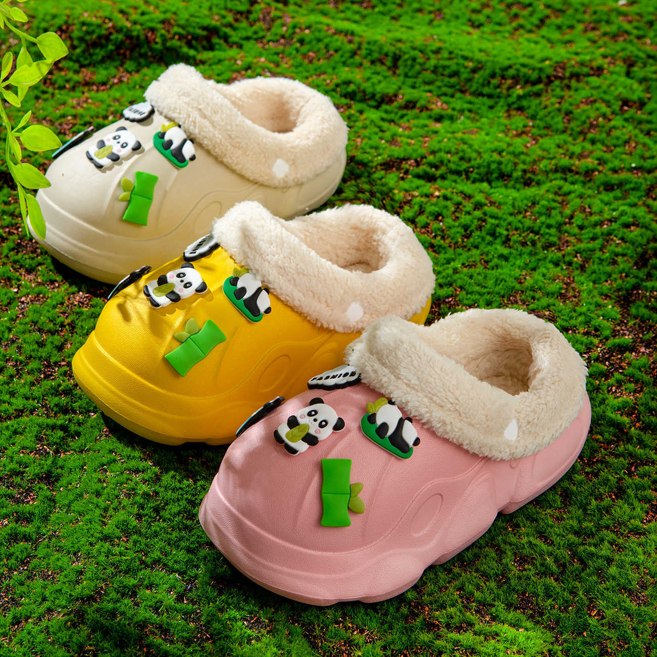 儿童棉拖鞋男童男孩女孩居家用防水防滑加绒保暖冬季可拆内胆毛拖