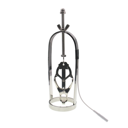 Electric shock pulse heavy-duty breast clamp breast clamp fixed correction sex toy tugging adult products alternative pleasure climax