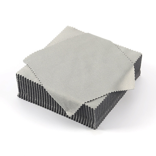 Glasses cloth 13*13 needle three gray brushed glasses cloth lens wiping cloth fiber lens cloth without crumbs now wholesale