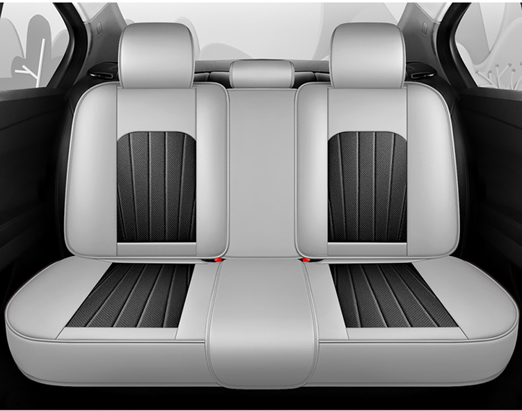 Car Seat Cushion Full Surround Leather New Model Car Seat Cover Universal for All Seasons Five-Seater Leather Special Seat Cushion Cover