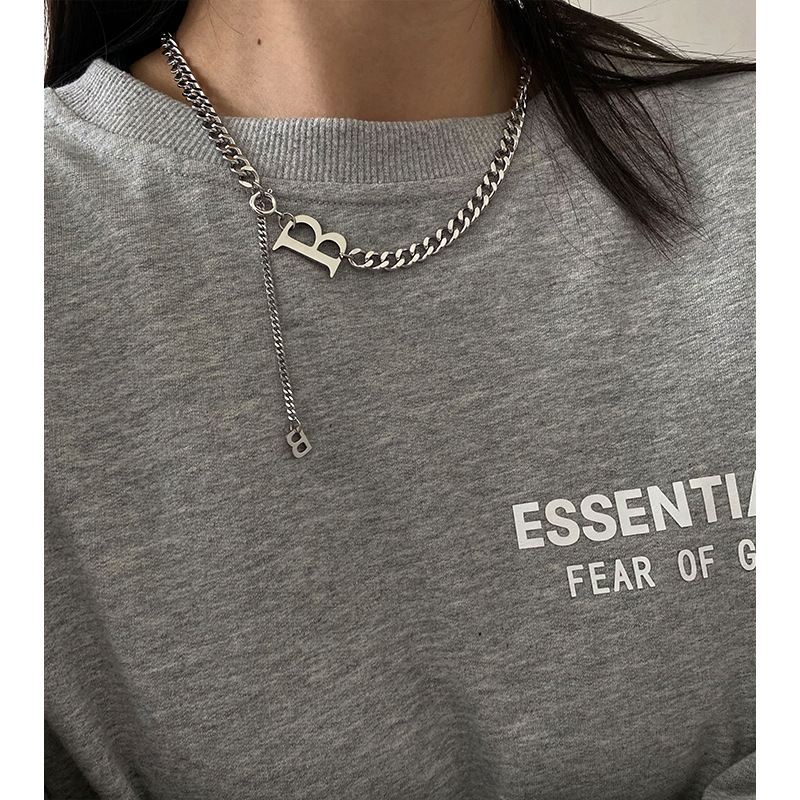 Fashion Heart Shape Titanium Steel Plating Necklace 1 Piece