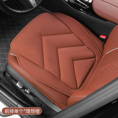 seat cushion suede filling down | Universal seat cover - v-shaped-ideal-orange-front-row-1-piece-piece