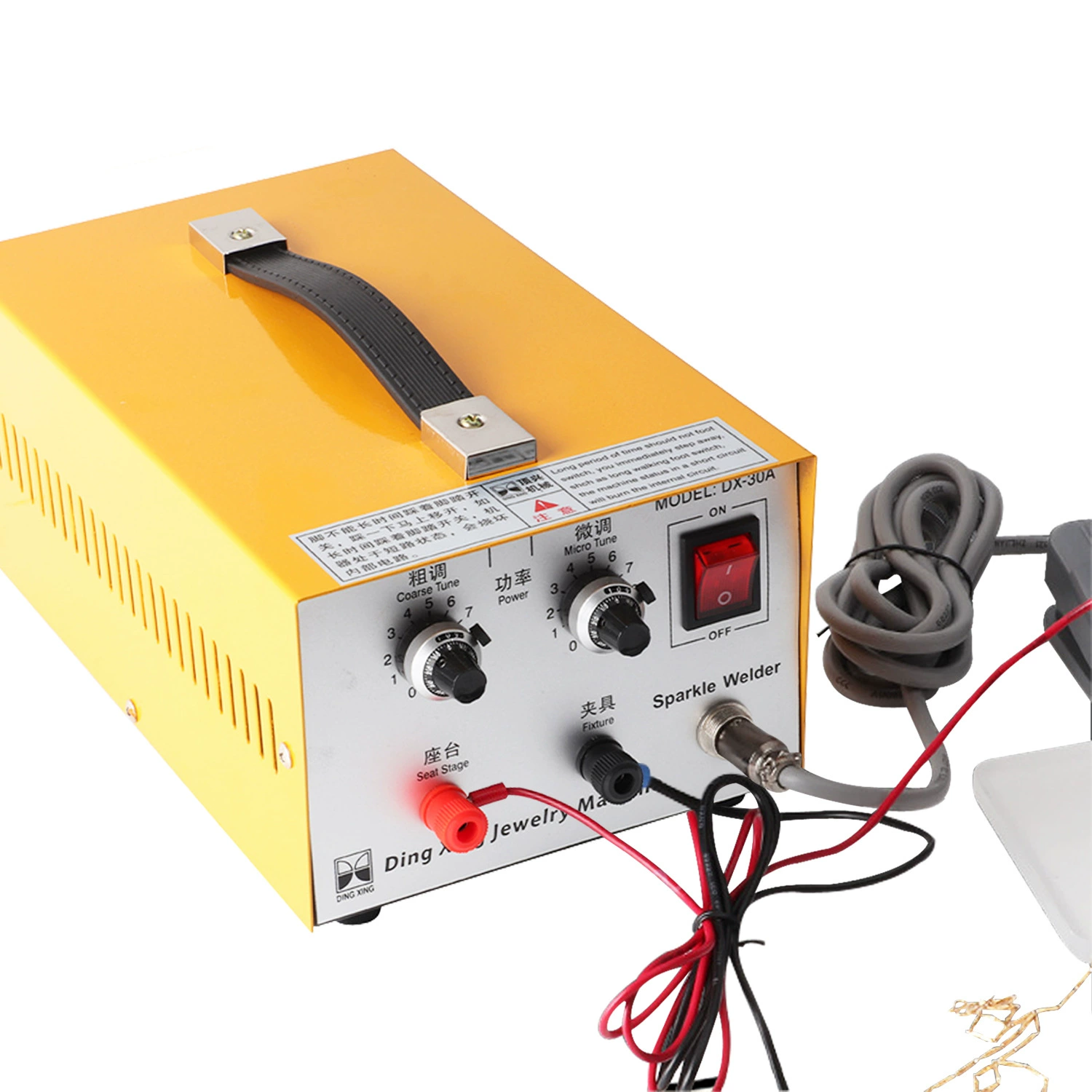 Dingxing 30A ювелирный точечный сварочный аппарат двойного назначения небольшой сварочный аппарат для ожерелий ручной Импульсный сварочный аппарат для золота и серебра