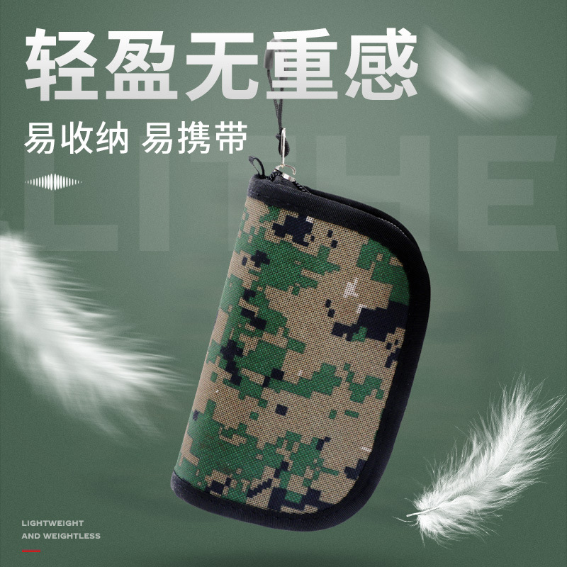 Weihe 20 piezas caballo boca lentejuelas traje corbata de pelo tipo cuchara pieza de hierro cebo falso portátil de doble cara bolsa de lentejuelas al por mayor