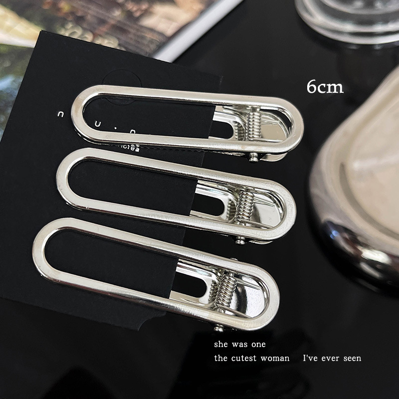 Inswind plata nuevo clip de cabello un clip lateral clip de cabello de alta calidad clip de cabello roto clip de frente tocado mujer