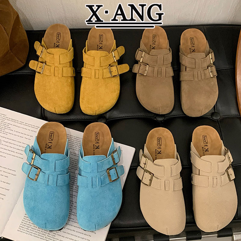 Cowhide Version 5cm Cork Sole Birkenstock-Style Dual-Wear Thick-Soled Women's Shoes 2026 Summer New Model Closed-Toe Half Slippers for Outdoor Wear Cowhide Version 5cm Cork Sole Birkenstock-Style Dual-Wear Thick-Soled Women's Shoes 2026 Summer New Model Closed-Toe Half Slippers for Outdoor Wear