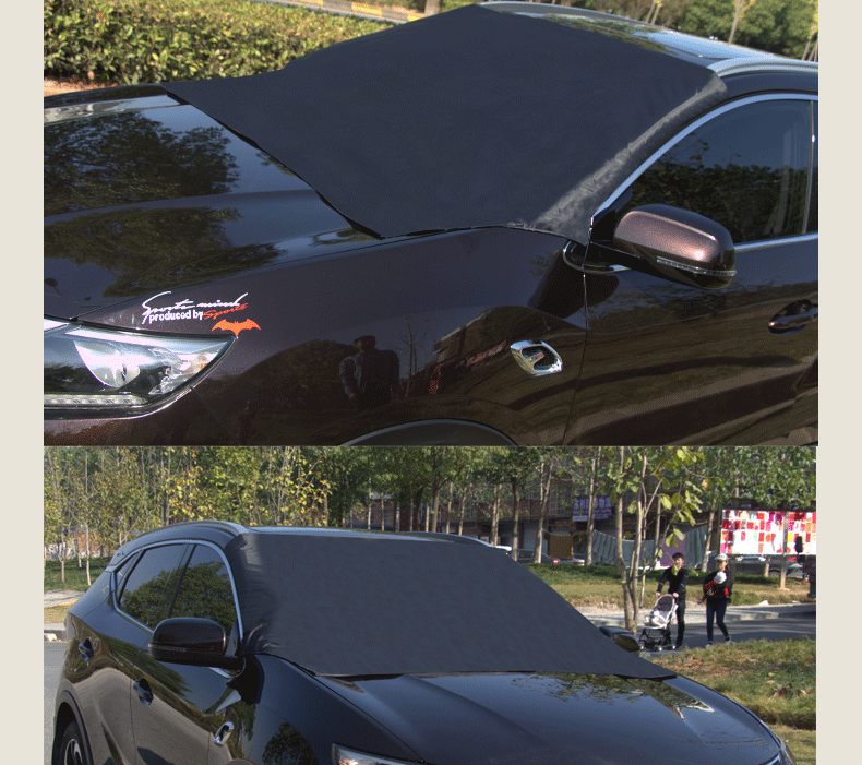 Car snow shield four seasons universal silver 190T front windshield snow anti-frost dust sunshade car snow shield