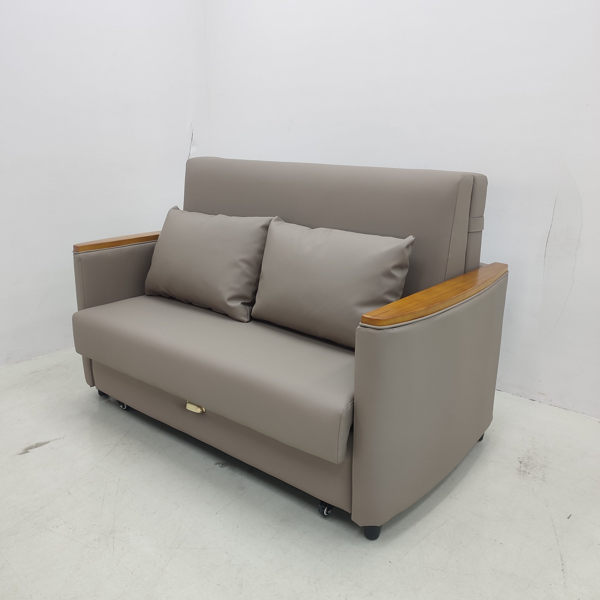 Sofá cama plegable multifuncional de estilo minimalista moderno, silla de acompañamiento médico, diseño de almacenamiento de exportación de hotel