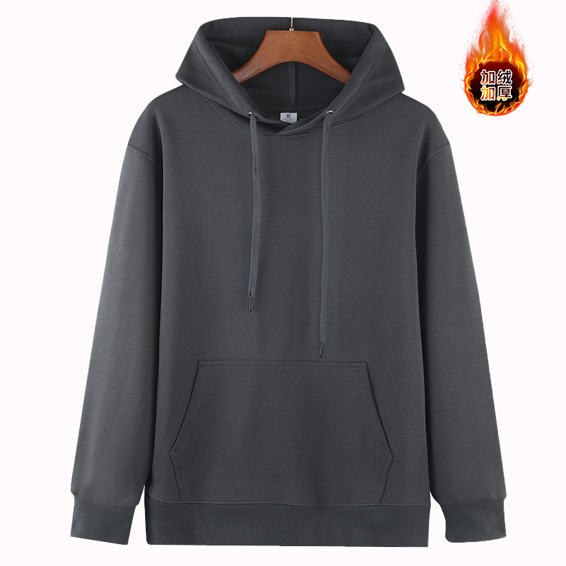 400g suéter con capucha para hombre pesado otoño e invierno sudadera con capucha suéter de algodón de manga larga camisa de manga larga chaqueta de tendencia