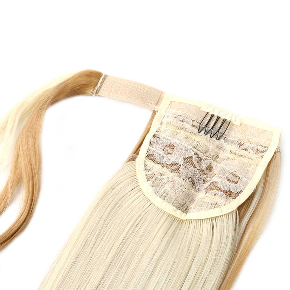 Kunsthaar, langes Haar, Chemiefaser, Hochtemperatur-Seide, gerader geflochtener Pferdeschwanz_voghion.com