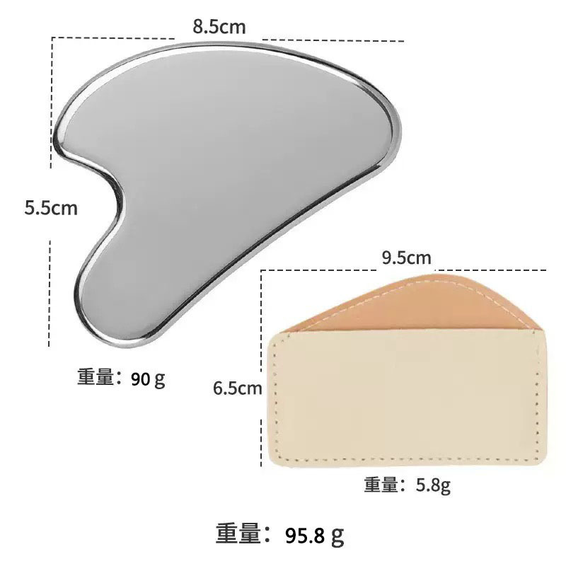 ステンレス鋼にきびスクレーパーハート型三角形スクレーパー顔毛穴美容ツールファンデーションスクレーパースクレーパーボードにきびスクレーパー|undefined
