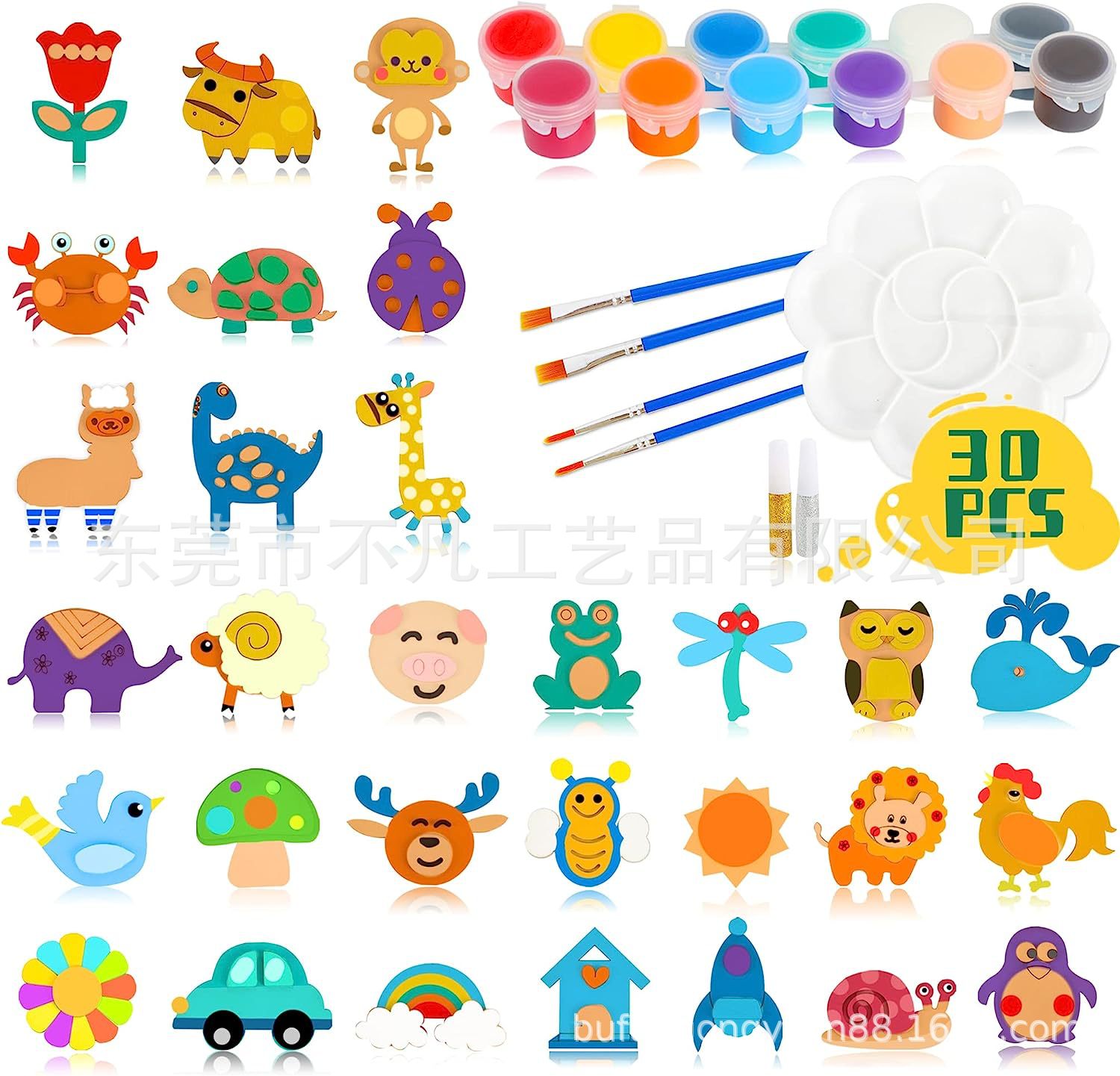 Imanes de Refrigerador Magnéticos, Manualidades para Niños, Regalos de Pintura Hechos a Mano, Imanes de Refrigerador de Madera Estéreo Magnéticos Suaves, Imán de Madera