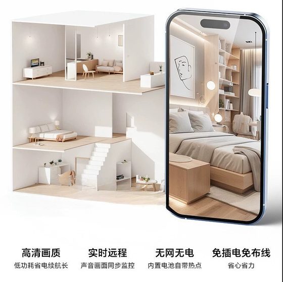 Cross-border explosions smart wireless surveillance camera plug-free surveillance camera mobile phone APP remote monitor