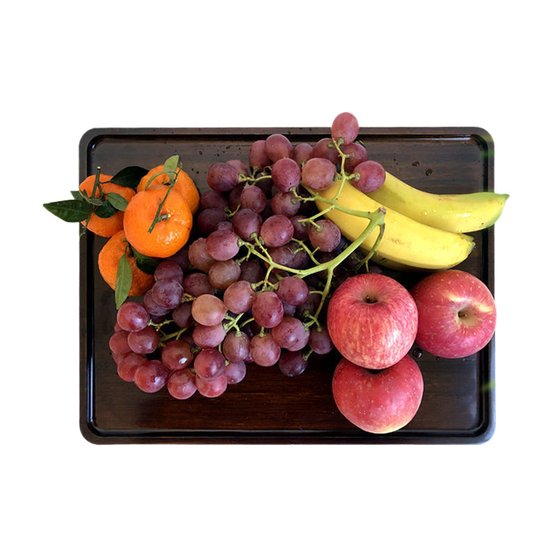 bandeja de madera de nuez bandeja de bambú bandeja de té bandeja de bambú bandeja de infusión bandeja de pan de frutas bandeja de nuez