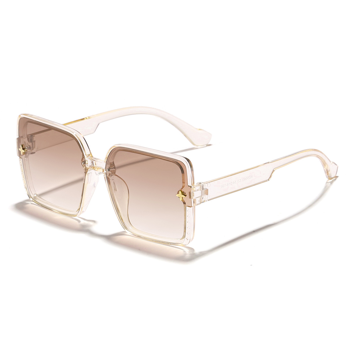 2024 nuevas gafas de sol de celebridades de Internet para mujer, el marco grande de verano es delgado y la cara es pequeña, las gafas de sol retro literarias de moda combinan con la tendencia