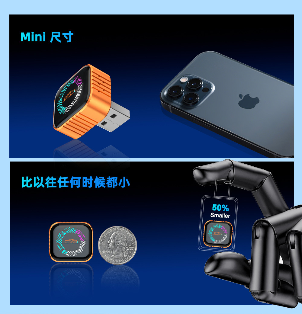Wireless Carplay 4-in-1 Carplay Box Supports Screen Mirroring for Domestic Android Phones Without Any Lag