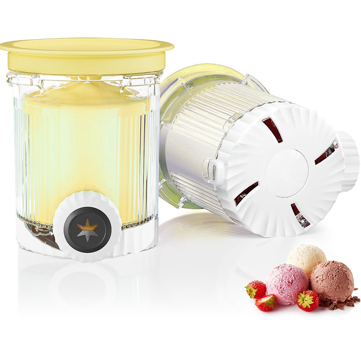 NC701、NC501、NC301アイスクリームマシンのアクセサリー、Ninjacreamiアイスクリームカップ保存容器に適合します。