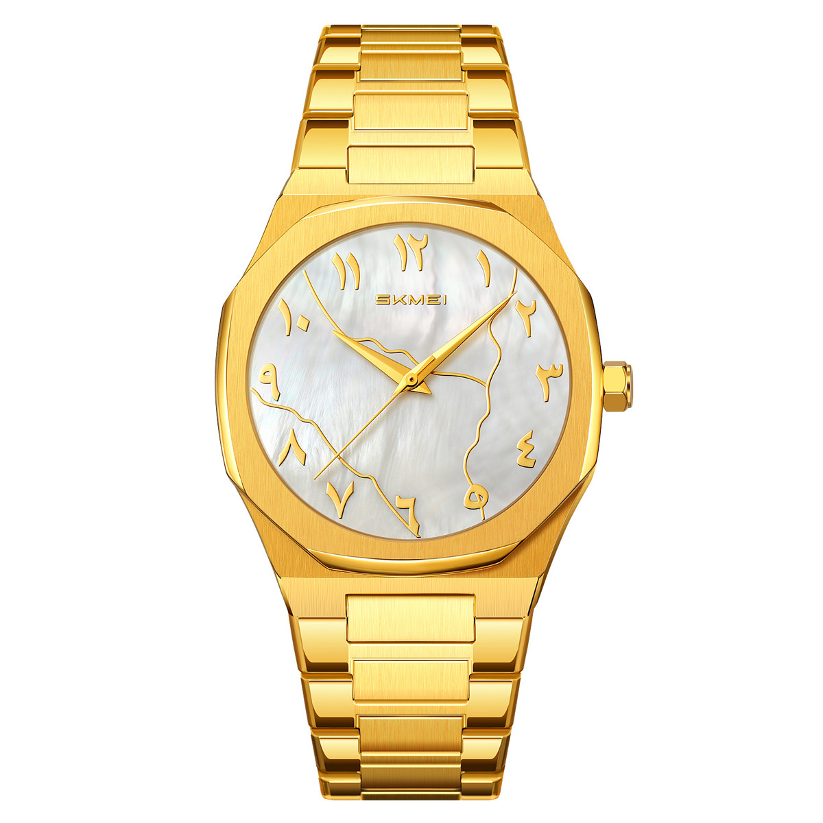 Momento de reloj de hombre de negocios de US Steel, escala de números árabes, relojes de cuarzo comercio exterior transfronterizo mayorista de relojes