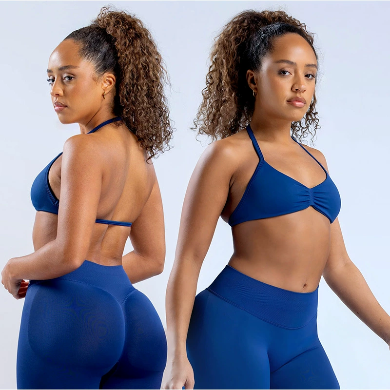 Новый DFYNE High Rich Dumb Спортивный бюстгальтер Голубой Йоги Жилет