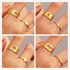 Fashionable ring for beloved, brand set suitable for men and women, internet celebrity, on index finger