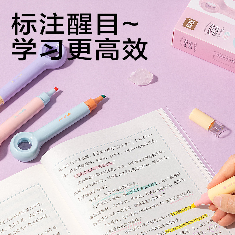SK235 lupa modelado fluorescente trazo clave marcador de color bolígrafo de los estudiantes para hacer bolígrafo de cuenta manual