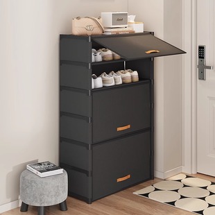 Dust-Proof Shoe Cabinet for Home Bedroom Large-Capacity Shoe Rack Rental House Shoe Storage Cabinet Multi-Layer Space-Saving Storage Artifact