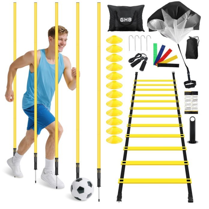 Set de Escalera de Agilidad para Fútbol de PE para Entrenamiento y Deportes
