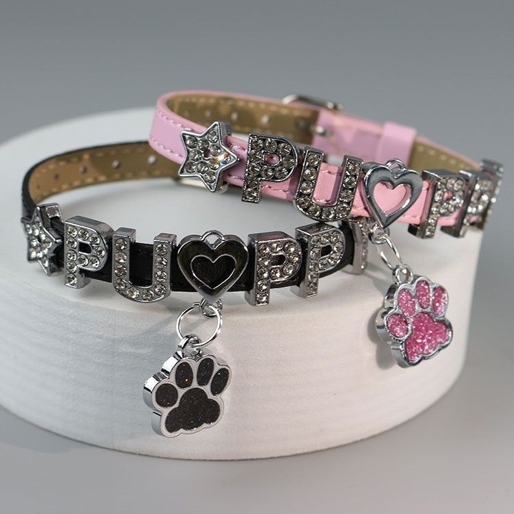 Black and Pink Rhinestone Bone Bracelet y2k Sweet Spice Girl Niche Bracelet Women's Girlfriend Accessories Christmas Gift Hand Jewelry