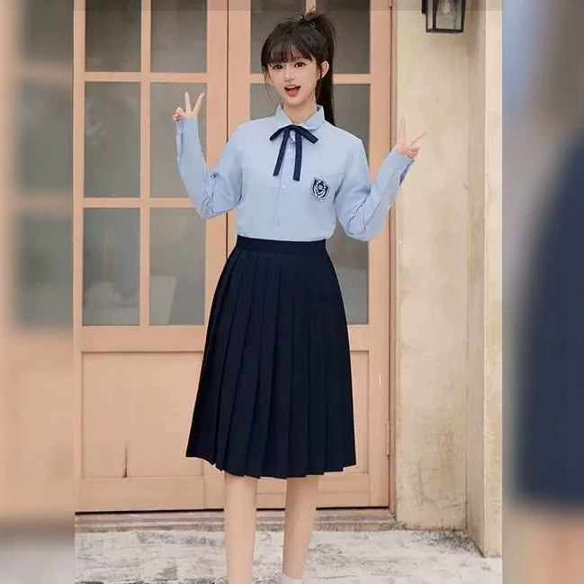 毕业初中生学生合唱诗歌朗诵班服校服套装学院毕业班运动会演出服