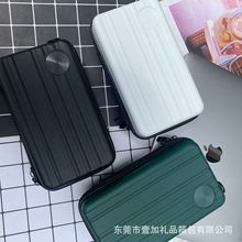 新款厂家定制批发行李箱星巴斜挎PP化妆包韩版巴克便携收纳logo包