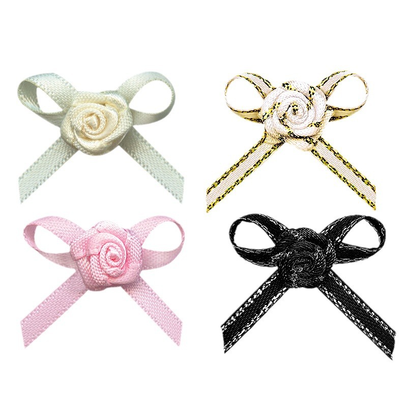 Yao Ming arco floral cinta de poliéster cinta hecha a mano arco rosa un Phoenix mariposa caja de regalo de embalaje