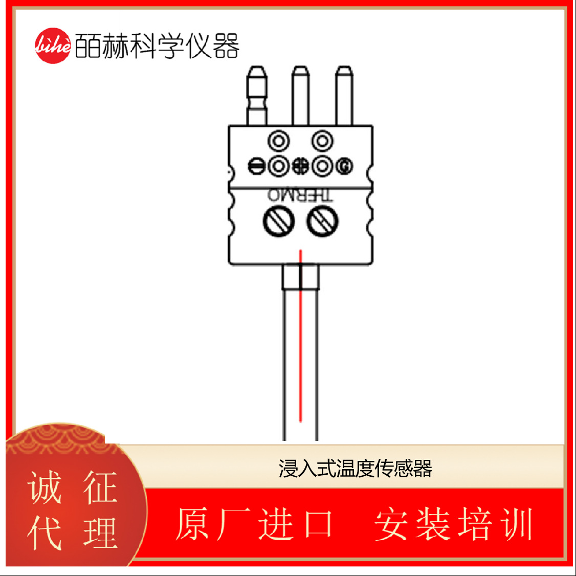 美国 THERMO ELECTRIC RTD 浸没式温度传感器 铂电阻温度检测器