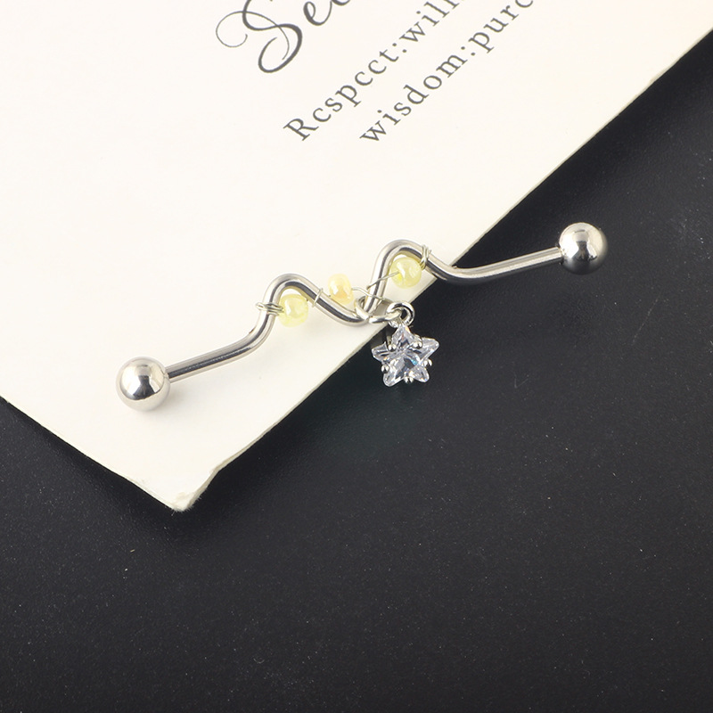 Simple Style Cross Heart Shape Stainless Steel Plating Inlay Zircon Ear Studs 1 Piece