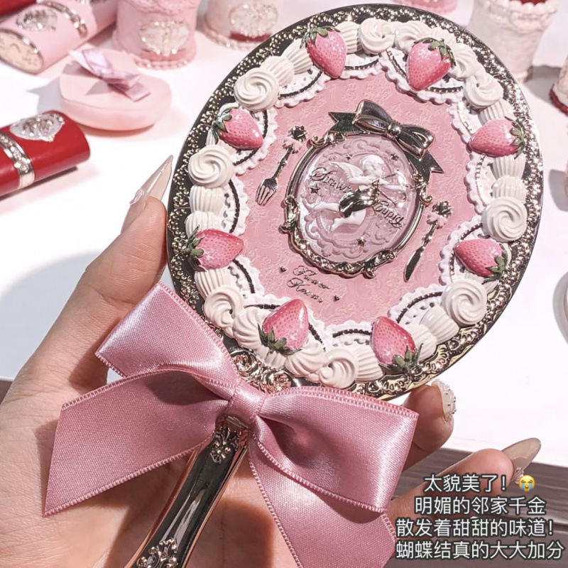 现货 花知晓小天使手拿镜周边手持镜公主风少女心高颜值风格包邮|undefined