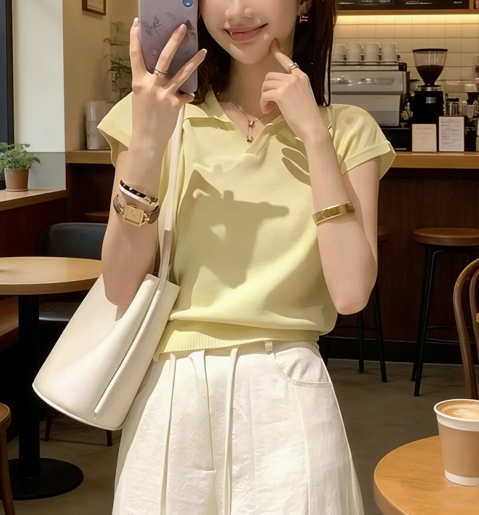 노란색